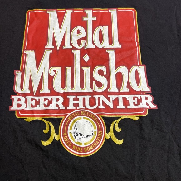 Metal Mulisha Beer‎ Hunter Black Short Sleeve T-Shirt Mens Size 3XL